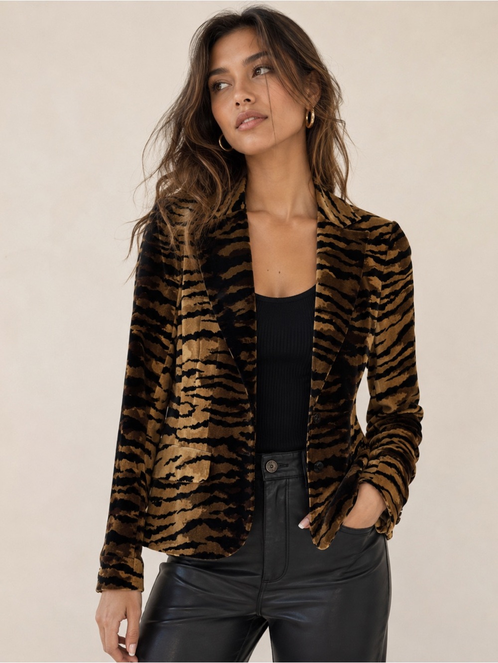 Moschino Cheap & Chic Tiger Print Blazer | Made in Italy | Size US 12 🐅